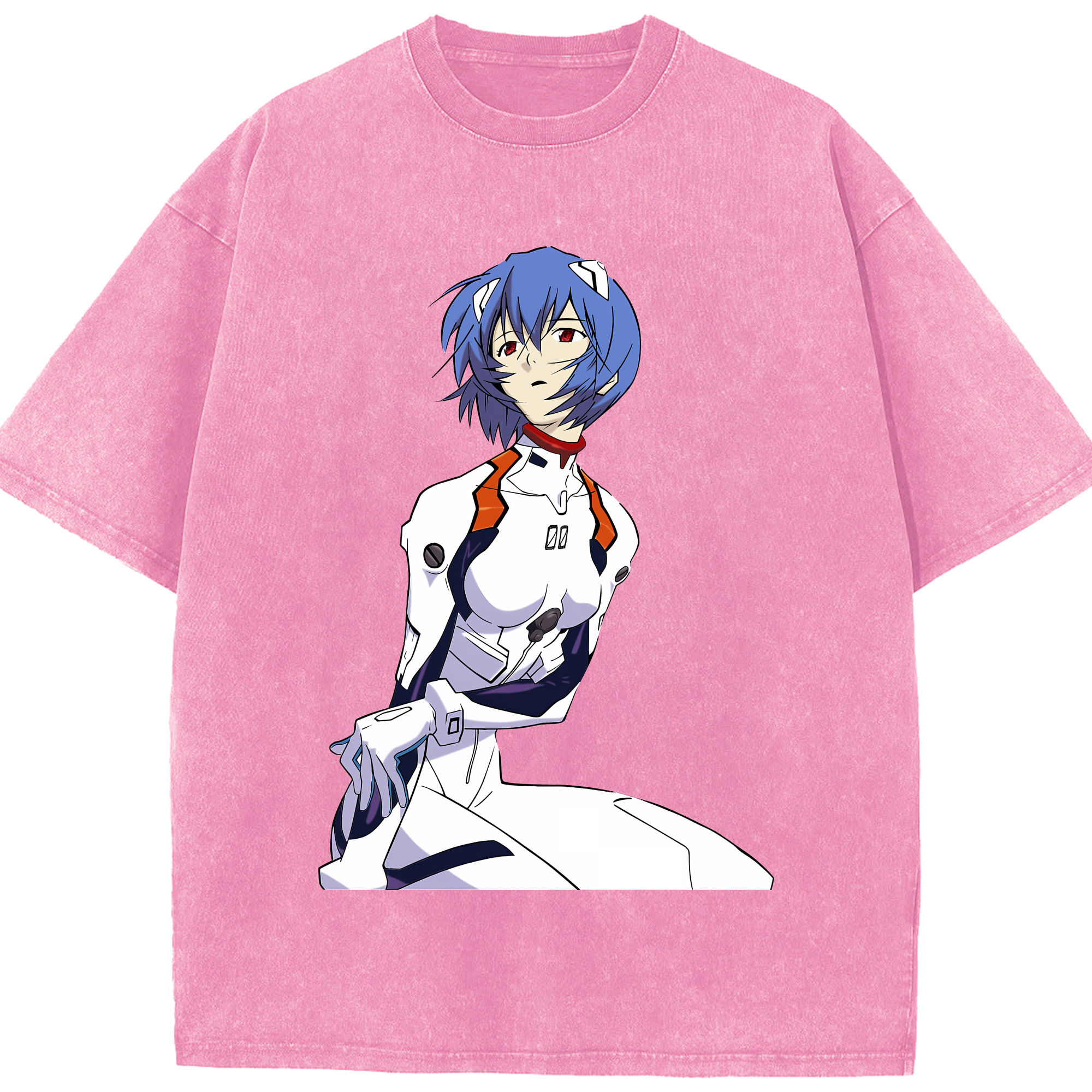 （画像用） EVA 新世紀エヴァンゲリオン 綿100% ヴィンテージ風 半袖Tシャツ（フロントプリント）